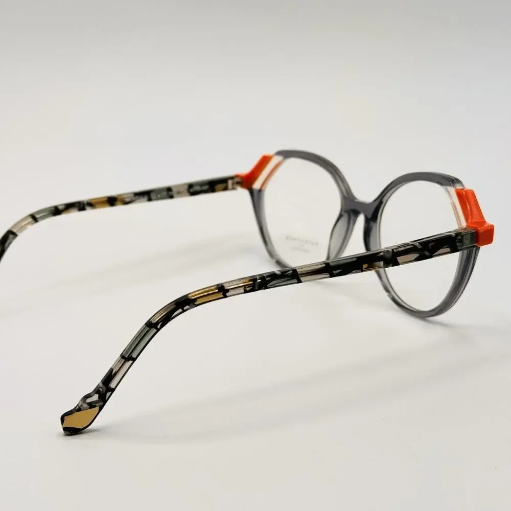 Face a Face Eyeglass Frames MOVES 2 4012 Blue Gray Handmade Frame 52-17-142 NEW